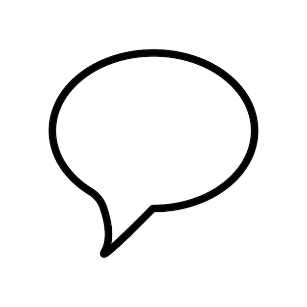 plantilla de diseño vectorial de icona de burbuja de conversación