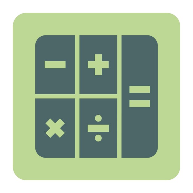 plantilla de diseño vectorial de icona de la calculadora