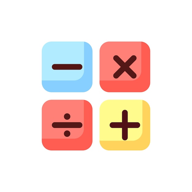 plantilla de diseño vectorial de icona de la calculadora