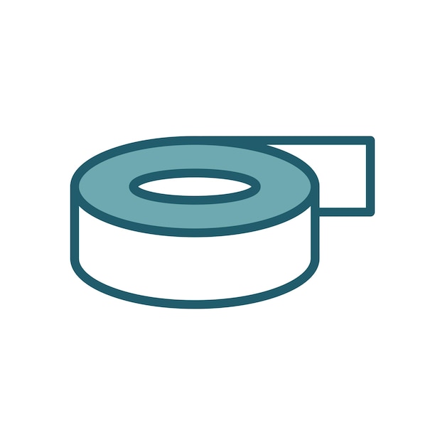 plantilla de diseño vectorial de icona de cinta simple y limpia