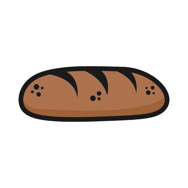 plantilla de diseño vectorial de icona de pan