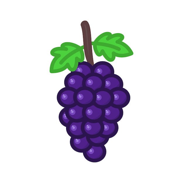 plantilla de diseño vectorial de icona de uva estilo elegante 4