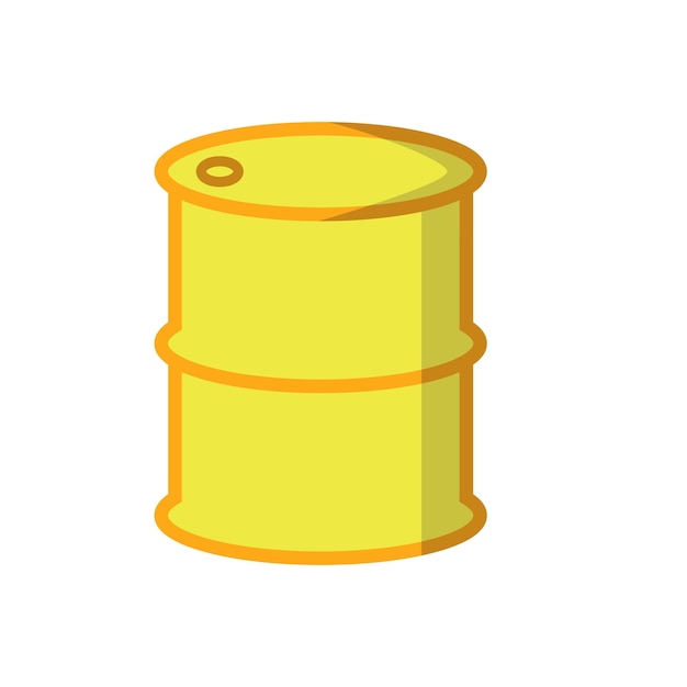 plantilla de diseño vectorial del icono del barril de petróleo