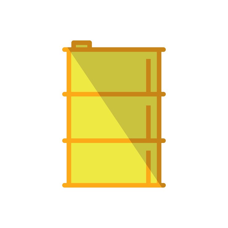Vector plantilla de diseño vectorial del icono del barril de petróleo
