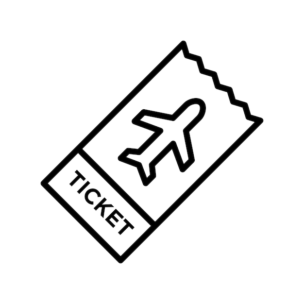 plantilla de diseño vectorial de icono de billete en fondo blanco