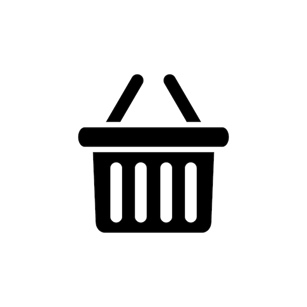 plantilla de diseño vectorial del icono de la bolsa de compras