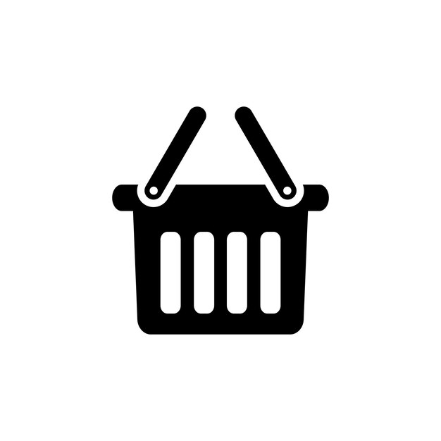 plantilla de diseño vectorial del icono de la bolsa de compras