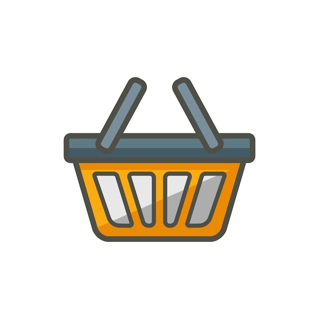 plantilla de diseño vectorial del icono de la bolsa de compras