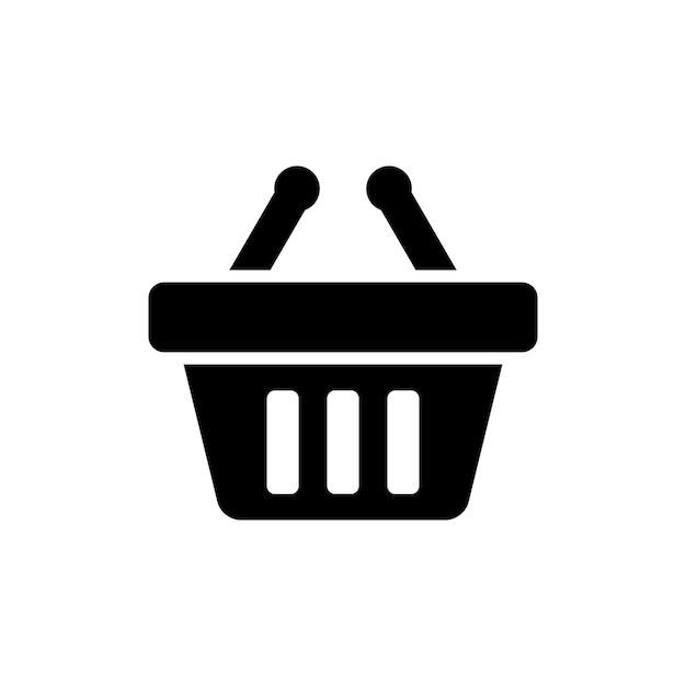 plantilla de diseño vectorial del icono de la bolsa de compras