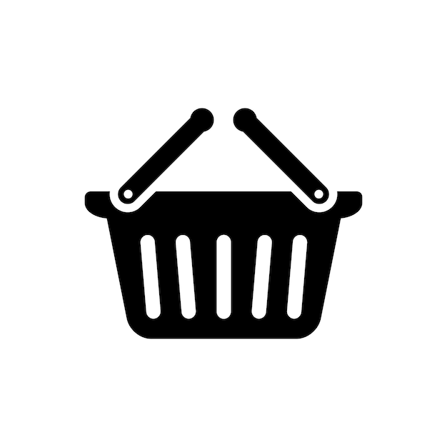 plantilla de diseño vectorial del icono de la bolsa de compras