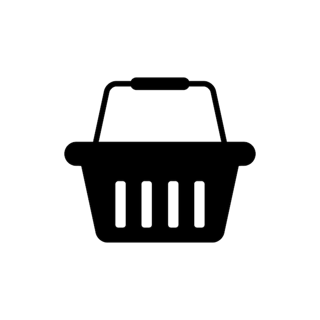 plantilla de diseño vectorial del icono de la bolsa de compras