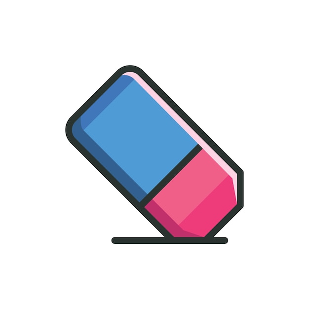 plantilla de diseño vectorial de icono de borrado