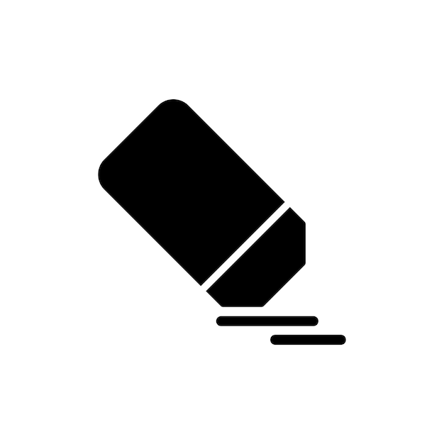 plantilla de diseño vectorial de icono de borrado