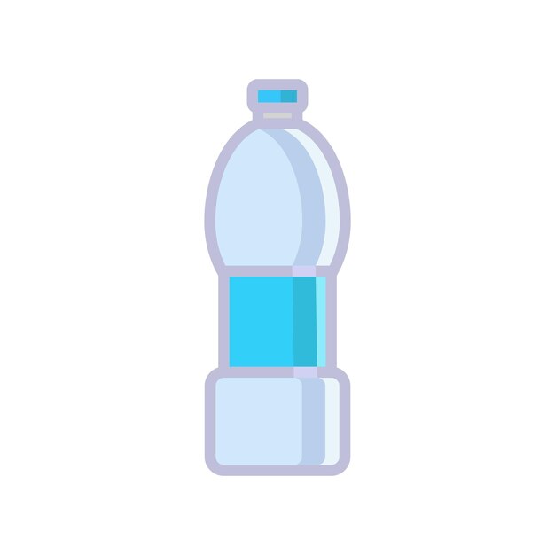 Vector plantilla de diseño vectorial de icono de botella de agua