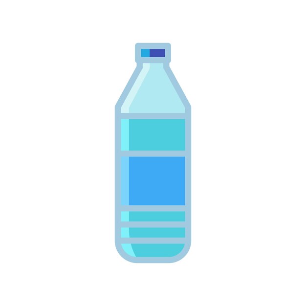 plantilla de diseño vectorial de icono de botella de agua