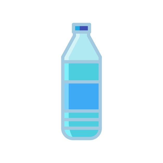 plantilla de diseño vectorial de icono de botella de agua