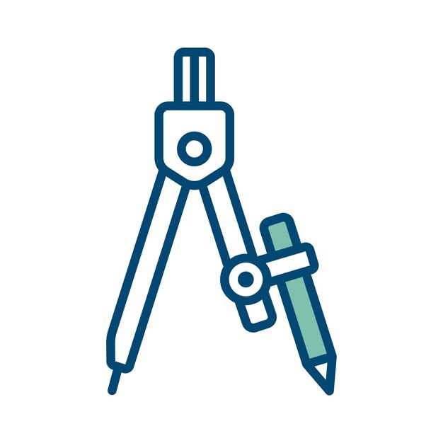 plantilla de diseño vectorial del ícono de la brújula en fondo blanco