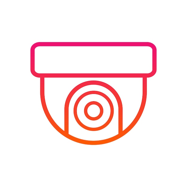 plantilla de diseño vectorial del icono de la cámara de vigilancia