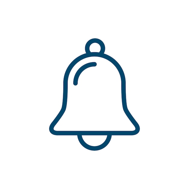 Plantilla de diseño vectorial de icono de campana