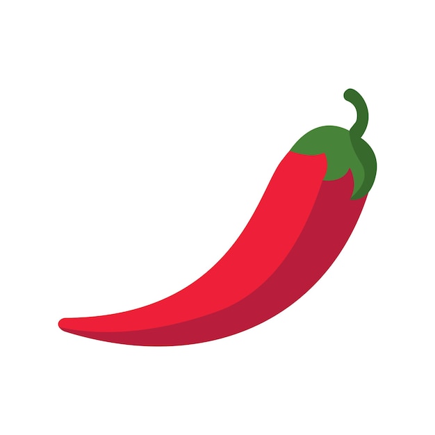 plantilla de diseño vectorial de icono de chile picante