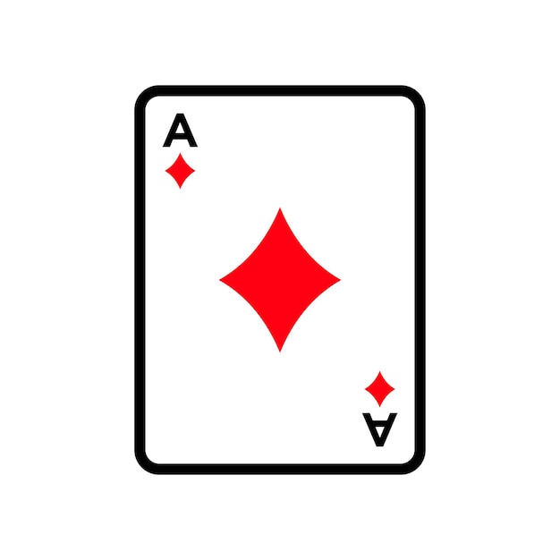 Vector plantilla de diseño vectorial de icono de chip de póquer simple y moderna