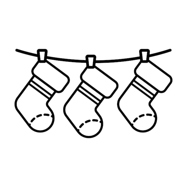Plantilla de diseño vectorial de icono de choques navideños en fondo blanco