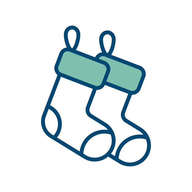 Plantilla de diseño vectorial de icono de choques navideños en fondo blanco