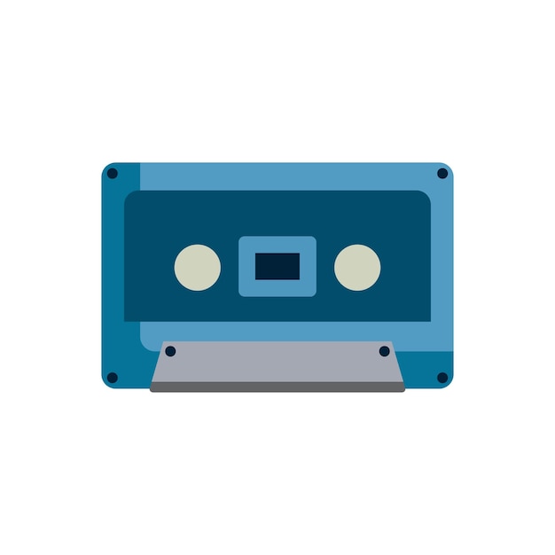 plantilla de diseño vectorial del icono de la cinta de cassette