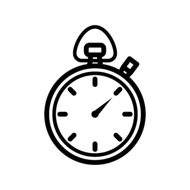 plantilla de diseño vectorial del icono del cronómetro