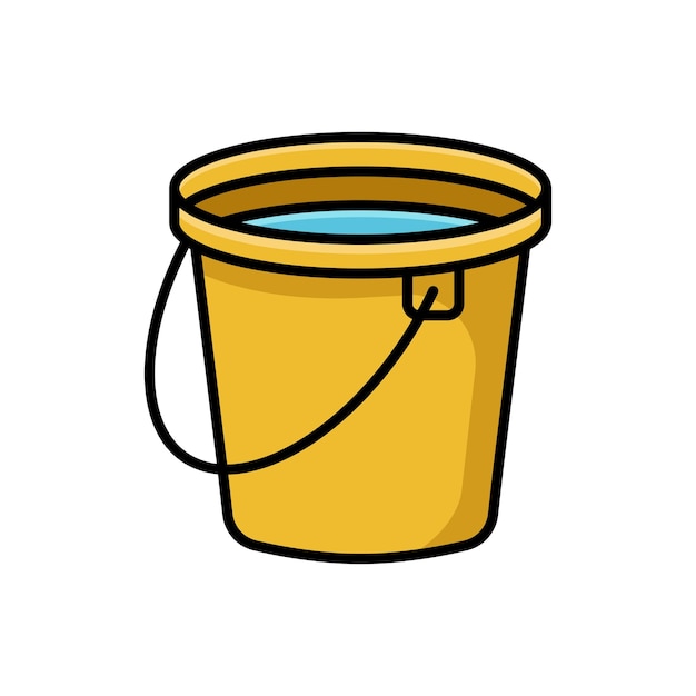 plantilla de diseño vectorial de icono de cubo en fondo blanco