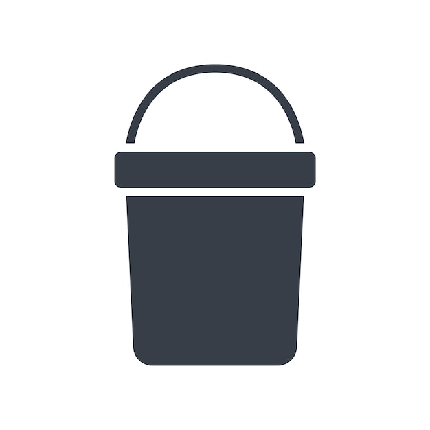 plantilla de diseño vectorial de icono de cubo