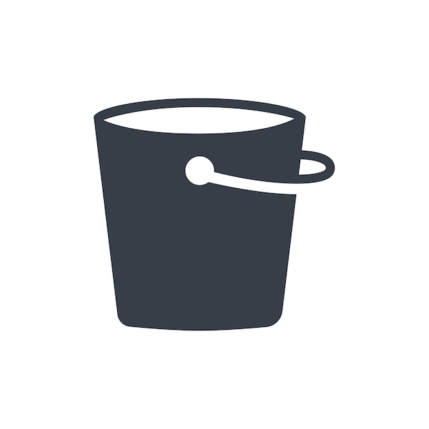 plantilla de diseño vectorial de icono de cubo