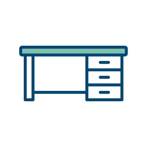 plantilla de diseño vectorial de icono de escritorio en fondo blanco