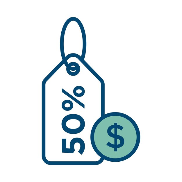 plantilla de diseño vectorial de icono de etiqueta de precio en fondo blanco