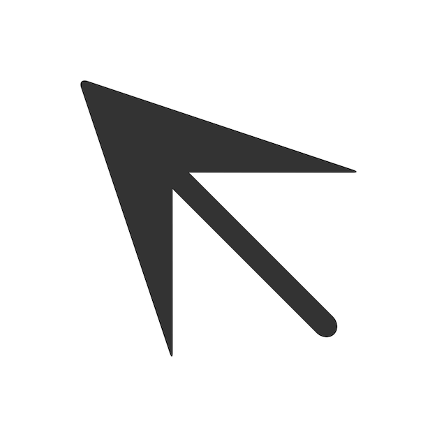 plantilla de diseño vectorial del icono de la flecha del puntero