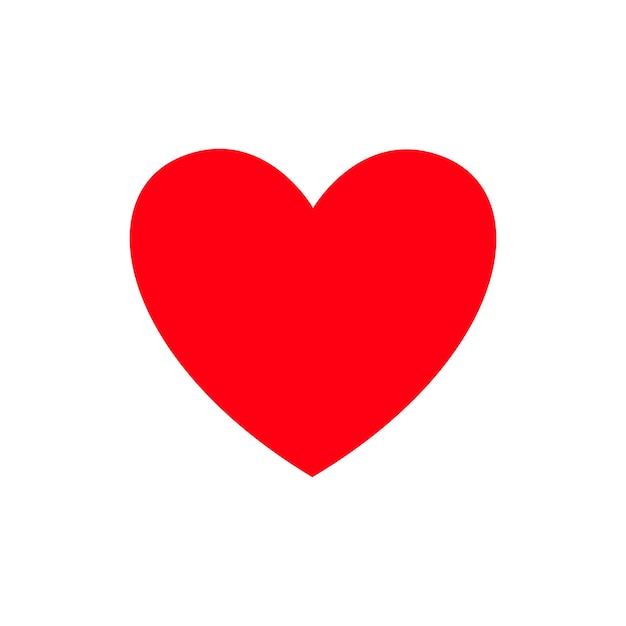 plantilla de diseño vectorial de icono con fondo de corazón blanco