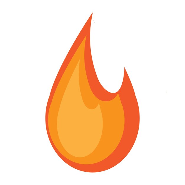 plantilla de diseño vectorial del icono de fuego