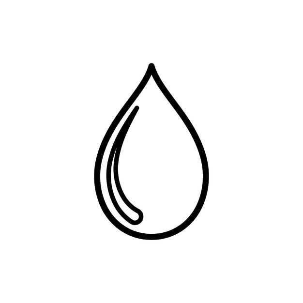 plantilla de diseño vectorial de icono de gota de agua