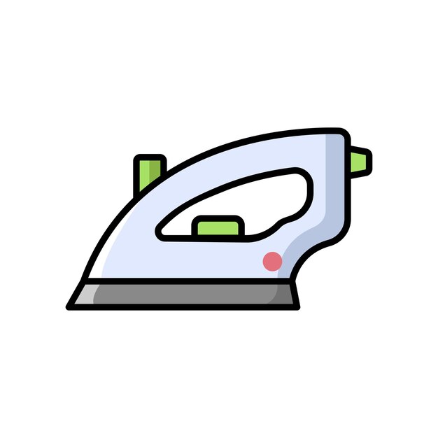 plantilla de diseño vectorial de icono de hierro simple y limpia