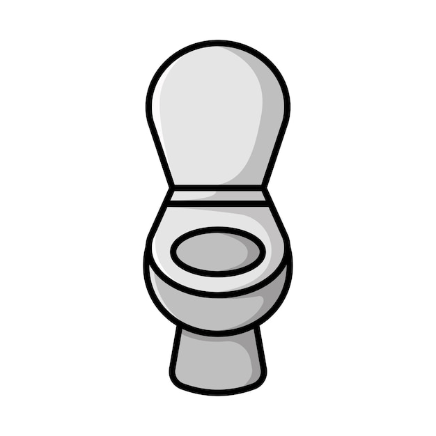 plantilla de diseño vectorial de icono de inodoro en fondo blanco