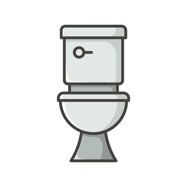 plantilla de diseño vectorial de icono de inodoro en fondo blanco