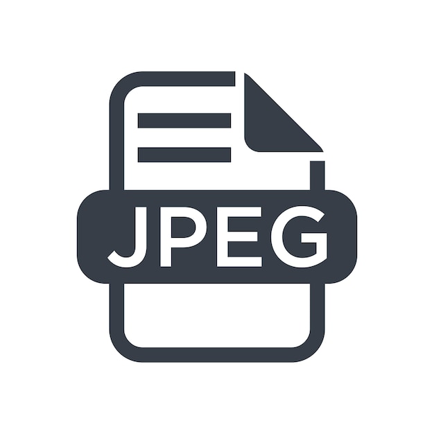 plantilla de diseño vectorial de icono jpeg