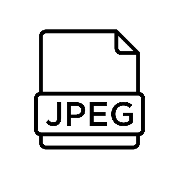 plantilla de diseño vectorial de icono jpeg