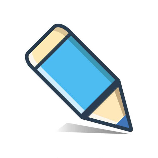 plantilla de diseño vectorial de icono de lápiz
