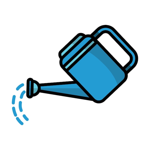 plantilla de diseño vectorial de icono de la lata de riego