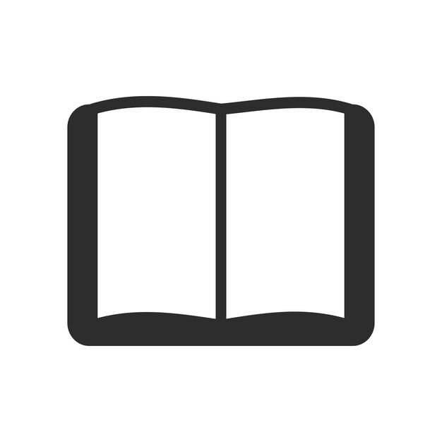 plantilla de diseño vectorial de icono de libro abierto
