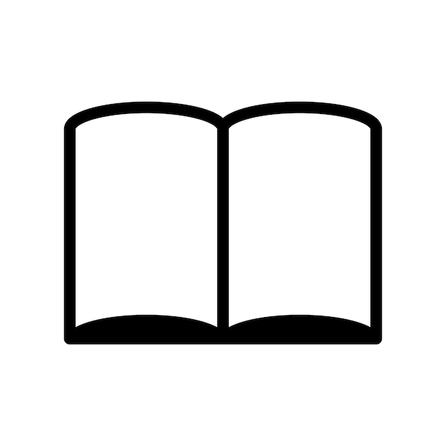 plantilla de diseño vectorial de icono de libro abierto