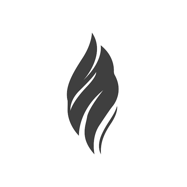 plantilla de diseño vectorial de icono de llama