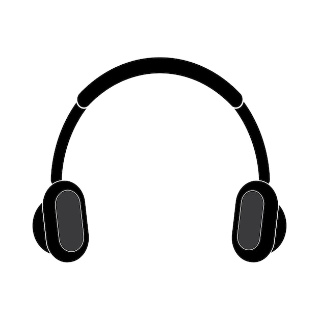 plantilla de diseño vectorial del icono del logotipo de los auriculares