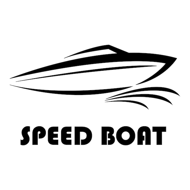 plantilla de diseño vectorial del icono del logotipo del barco
